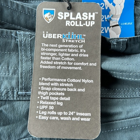 NWT Kuhl Splash Roll-Up pants size 22W - Picture 2 of 11